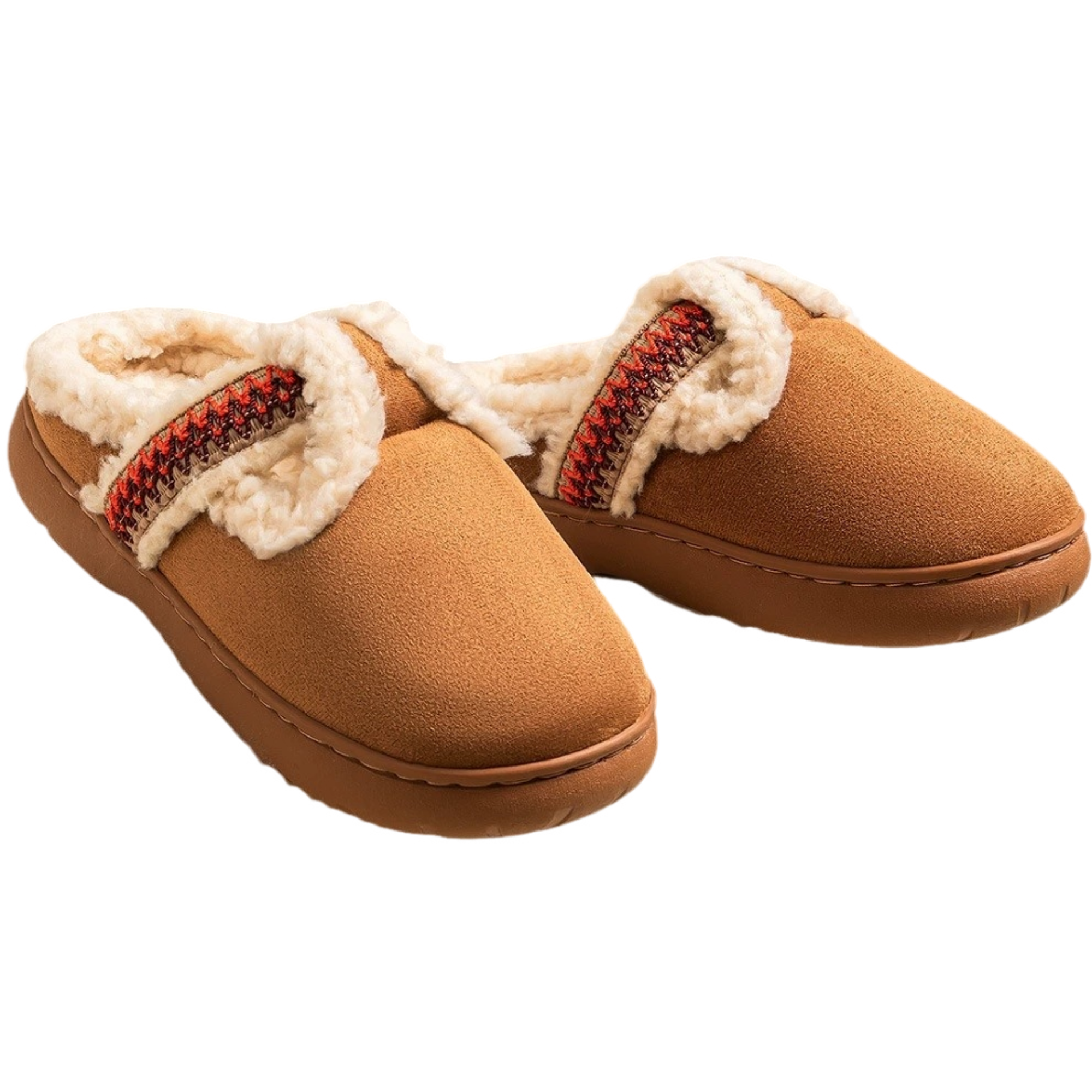Fuzzy Slip-On House Slippers – Cozy Fleece-Lined Indoor Shoes