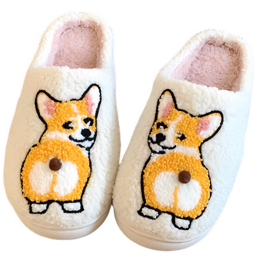 Cute Animal Plush House Slippers – Cozy Fuzzy Indoor Slippers