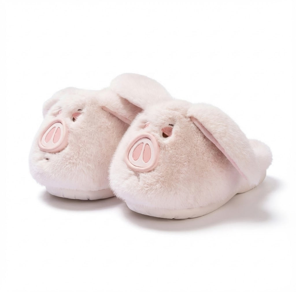 Cute Pig Plush House Slippers