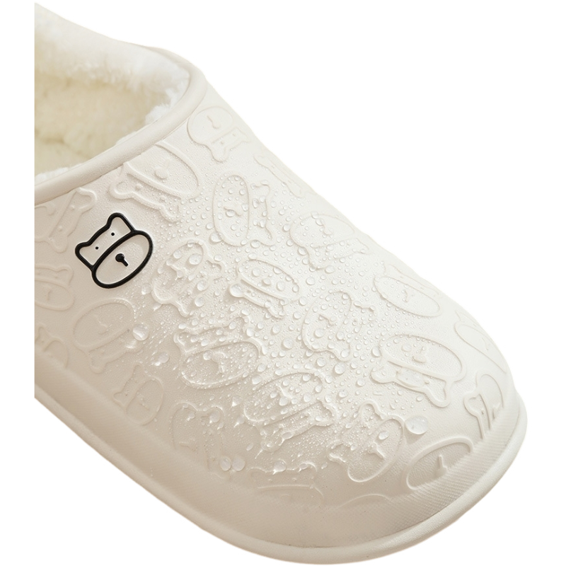 Unisex Waterproof Winter Clogs – Warm Fuzzy Lined Slip-On Shoes