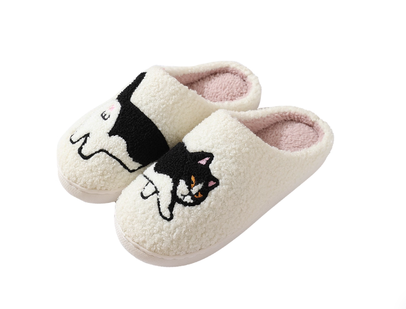 Cute Animal Plush House Slippers – Cozy Fuzzy Indoor Slippers