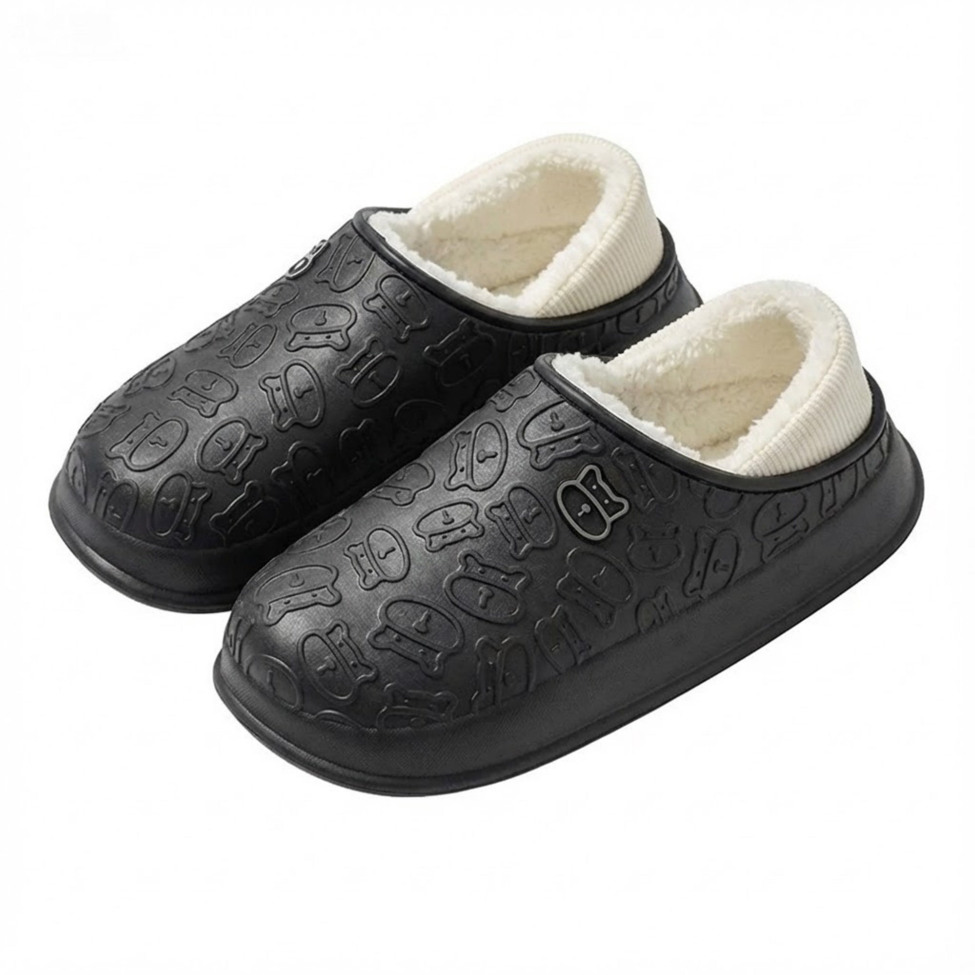 Unisex Waterproof Winter Clogs – Warm Fuzzy Lined Slip-On Shoes