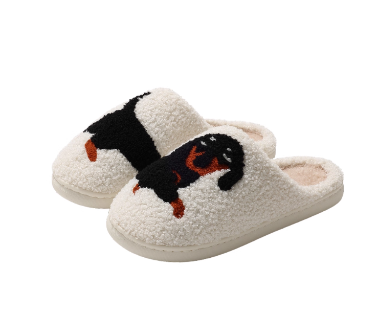 Cute Animal Plush House Slippers – Cozy Fuzzy Indoor Slippers