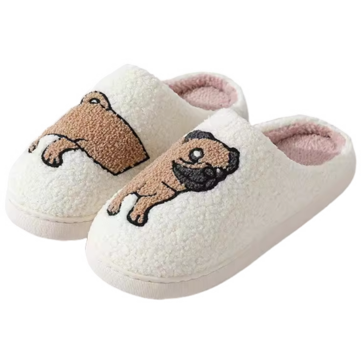 Cute Animal Plush House Slippers – Cozy Fuzzy Indoor Slippers