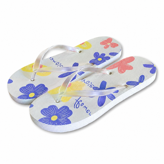 Floral Comfort Flip Flops – Lightweight Summer Sandals