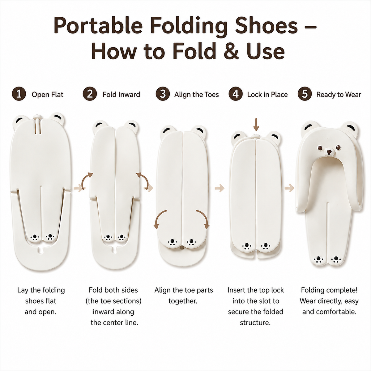 Cute Bear Slippers – Adorable Bear House Slippers for Women & Men