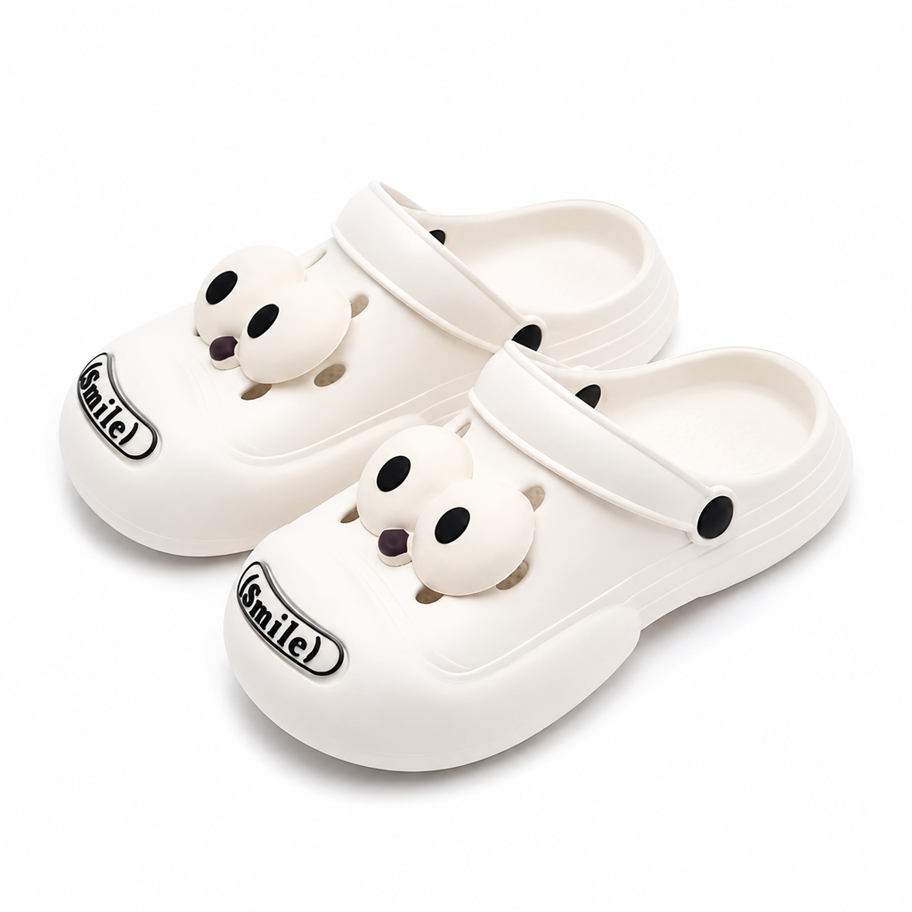 Funny Big Eye Cartoon Clogs – Soft Non-Slip Platform Slides