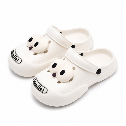 Funny Big Eye Cartoon Clogs – Soft Non-Slip Platform Slides