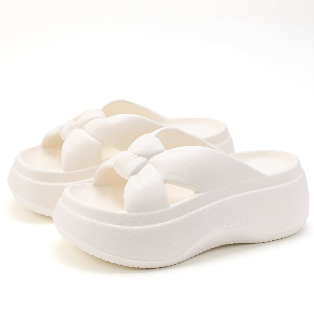 Cloud Bow Platform Sandals for Women
