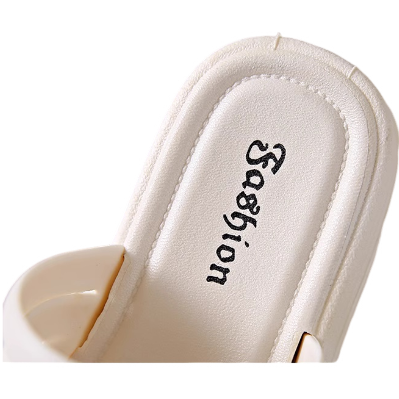 Women’s Flower Platform Slide Sandals – Comfortable Casual Summer Shoes