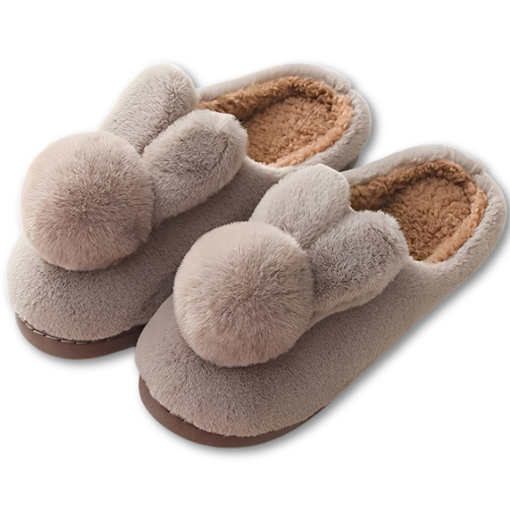 Adorable Bunny Plush Slippers – Cozy Rabbit House Shoes for Women