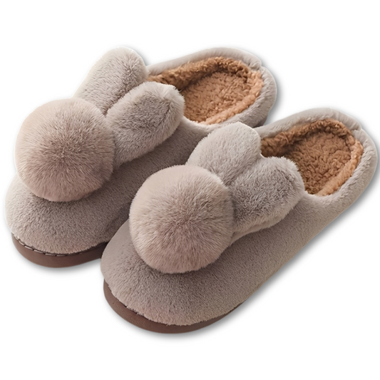 Adorable Bunny Plush Slippers – Cozy Rabbit House Shoes for Women