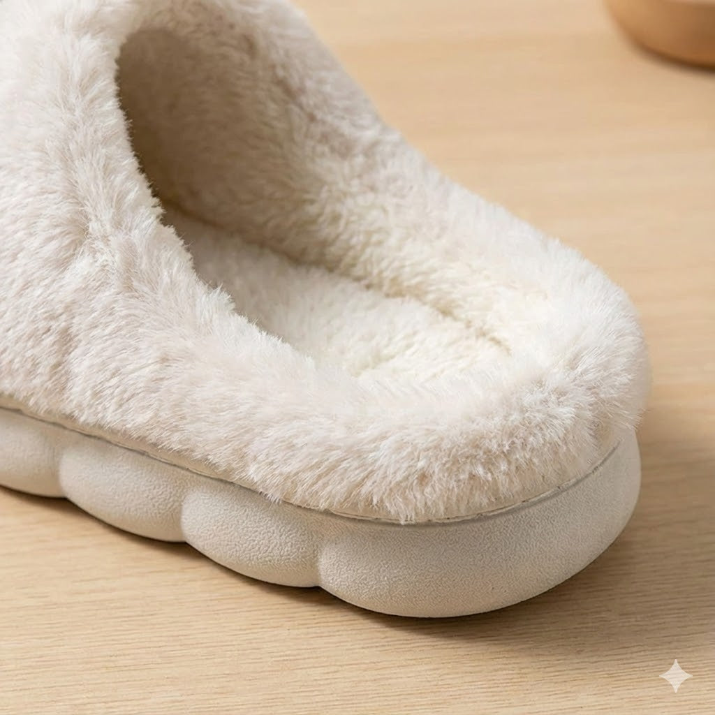 Cute Bunny Plush Slippers for Women – Soft Cozy House Shoes
